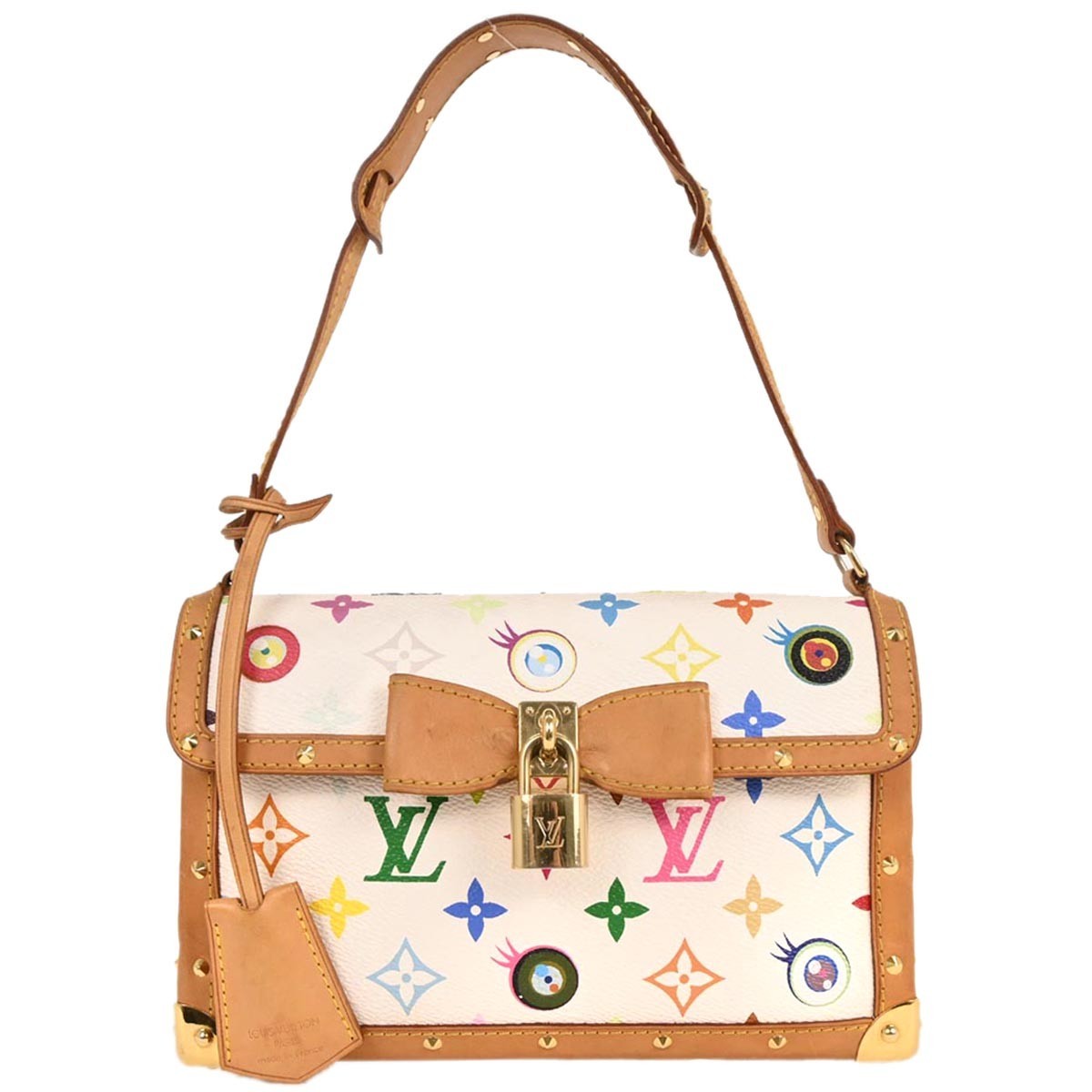 Louis Vuitton Eye Miss You Monogram Multicolor White Canvas Clutche & Pouche Bag (Pre-Owned)