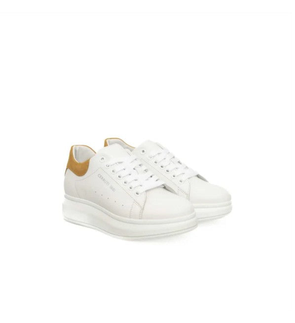 Cerruti 1881 White Leather Women's Sneaker