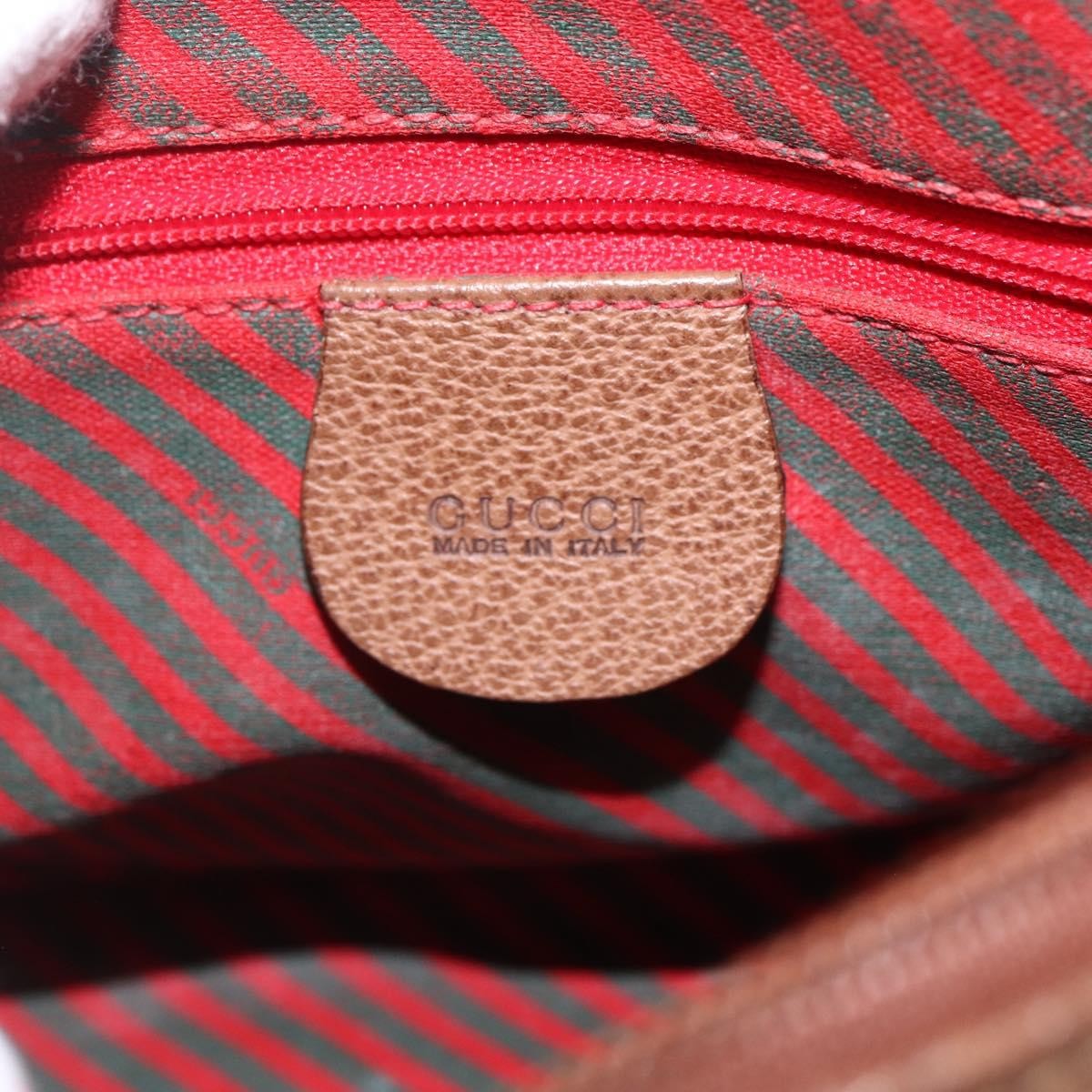 Gucci Vintage Web Gg Coated Canvas Beige Canvas Crossbody Bag Bag (Pre-Owned)