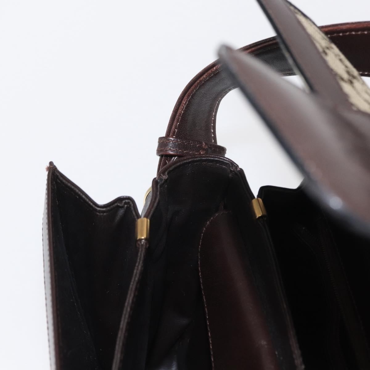Celine Vintage Horse Carriage C Macadam Canvas And Leather Beige Canvas Shoulder Bag Bag (Pre-Owned)