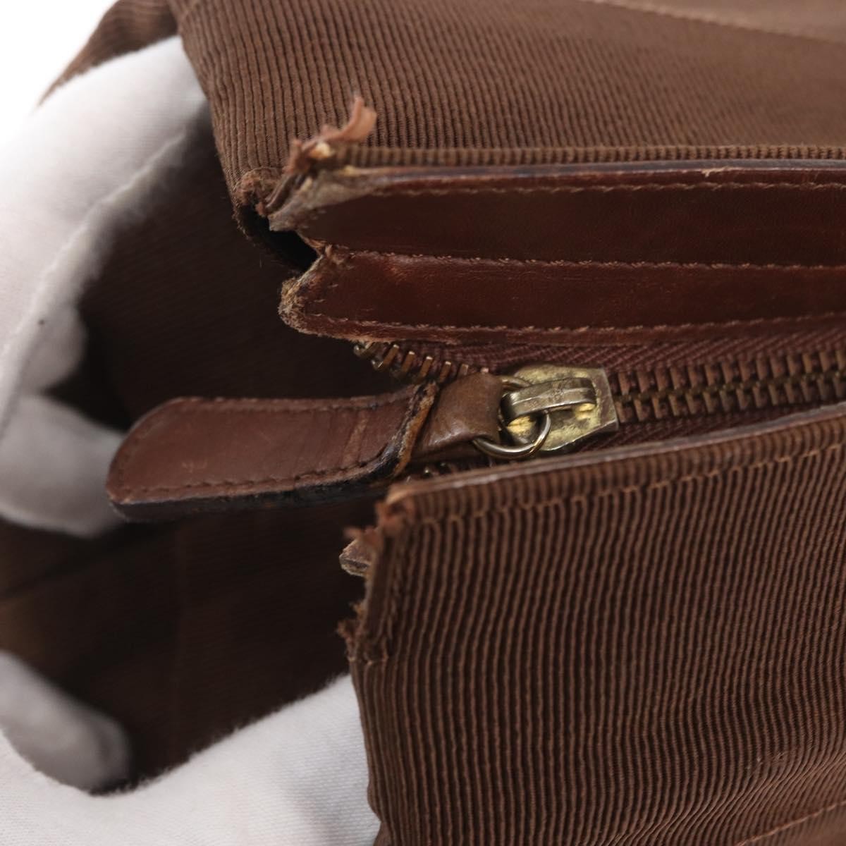 Salvatore Ferragamo Vala Tote Canvas Brown Canvas Tote Bag Bag (Pre-Owned)