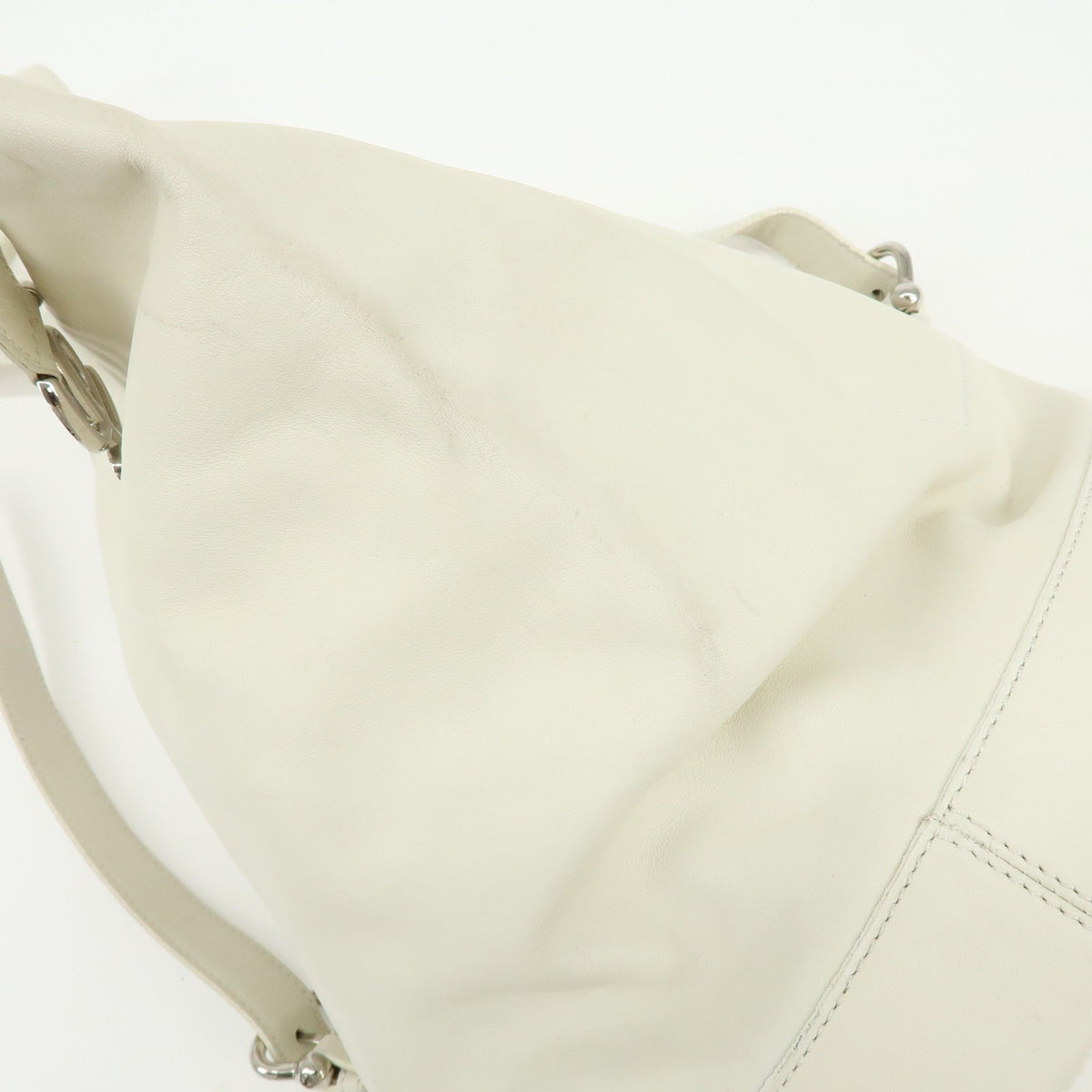 Loewe Anton Sling Leather White Leather Handbag (Pre-Owned)