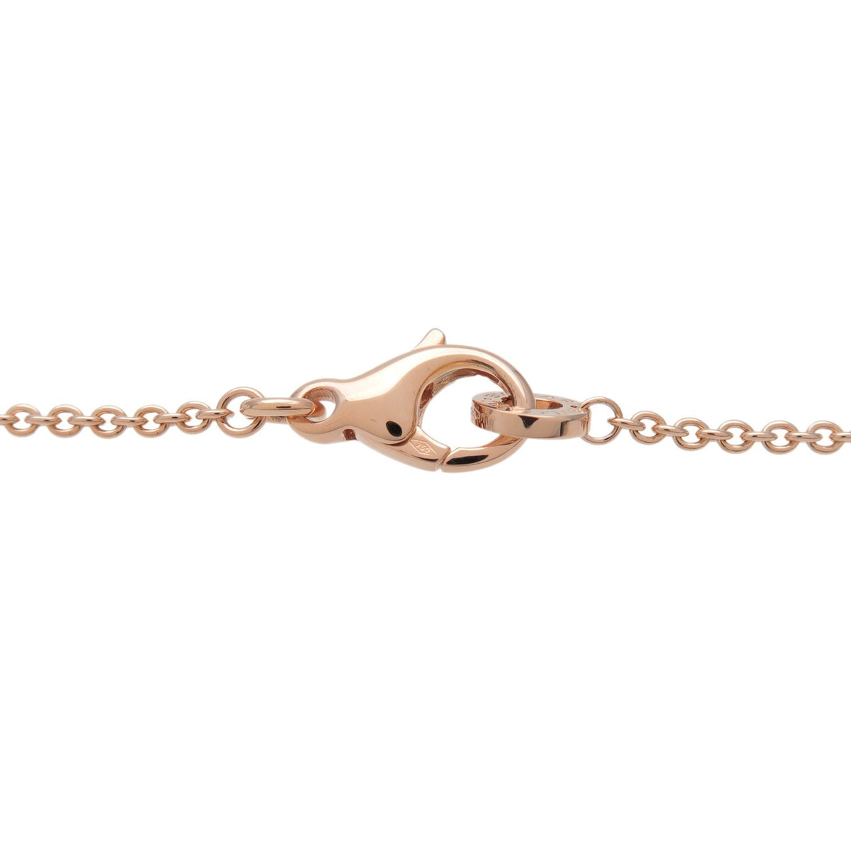 Bvlgari B.Zero1 Pendant 18K Rose Gold And Ceramic With Diamonds Pink Rose_Gold Necklace Jewelry (Pre-Owned)