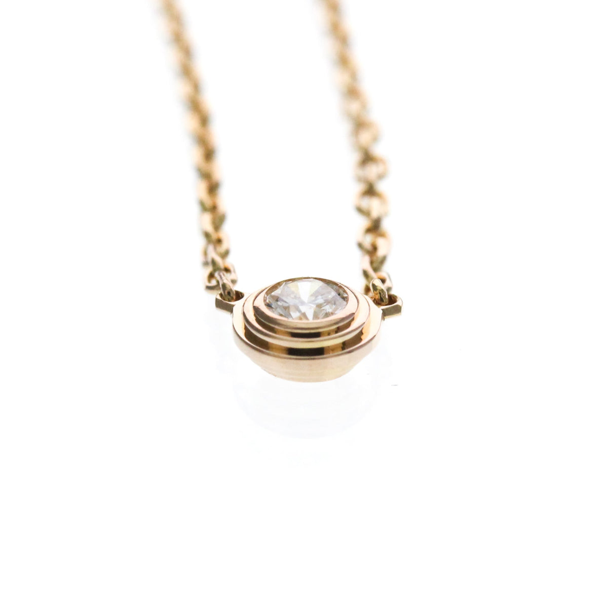 Cartier Cartier D'amour Pendant 18K Rose Gold With Diamond Gold Pink_Gold Necklace Jewelry (Pre-Owned)