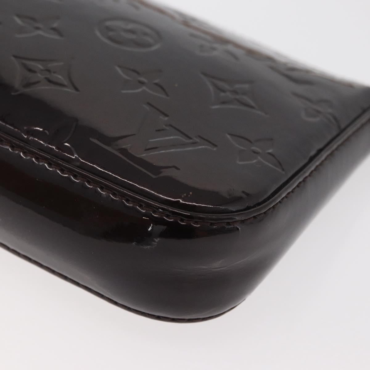Louis Vuitton Lexington Pochette Monogram Vernis Brown Patent_Leather Clutche & Pouche Bag (Pre-Owned)