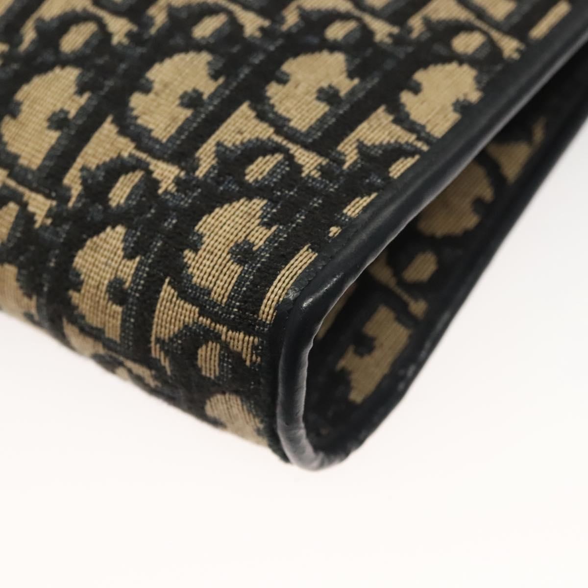 Christian Dior Vintage Trotter Canvas Navy Canvas Shoulder Bag Bag (Pre-Owned)