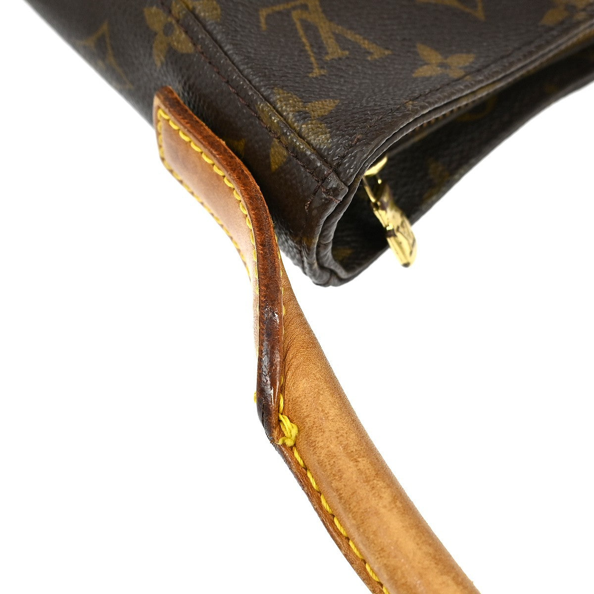 Louis Vuitton Looping Monogram Canvas Brown Canvas Handbag (Pre-Owned)