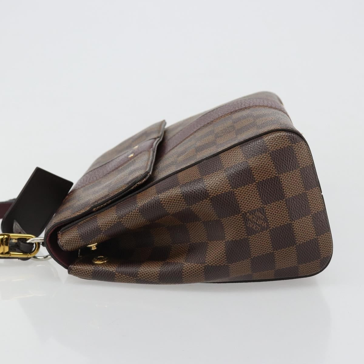 Louis Vuitton Bond Street Damier With Leather Brown Canvas Handbag (Pre-Owned)