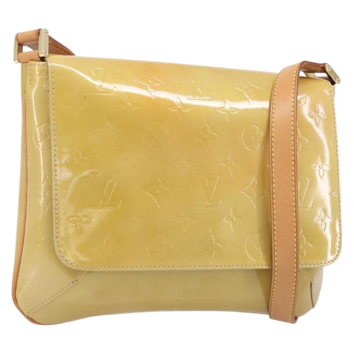 Louis Vuitton Thompson Street Monogram Vernis Beige Patent_Leather Shoulder Bag Bag (Pre-Owned)