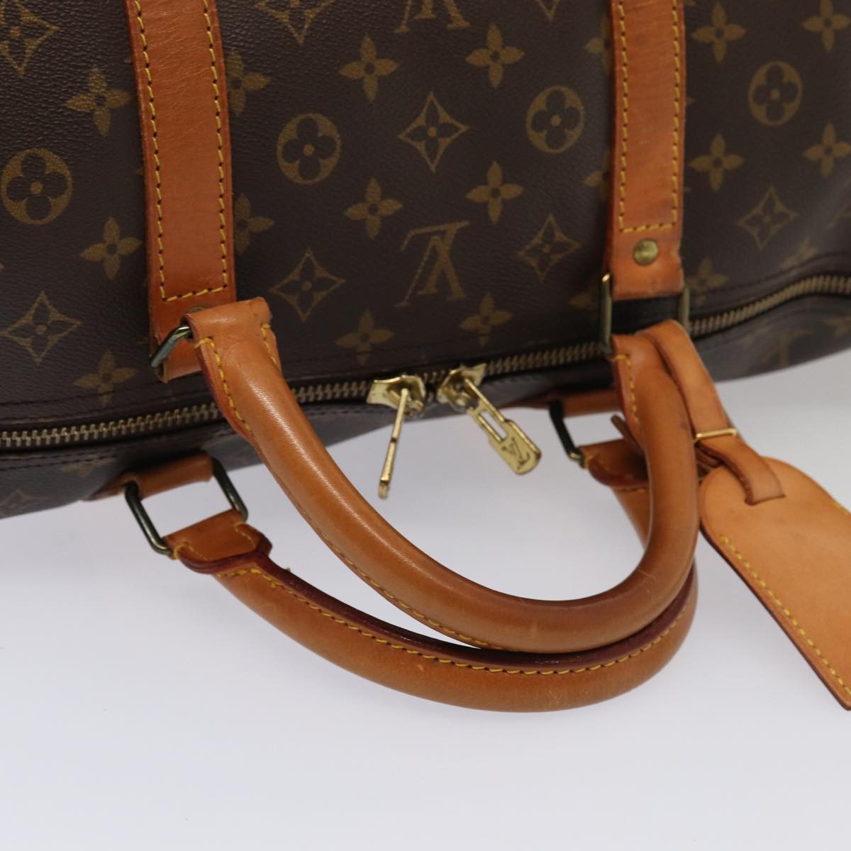 Louis Vuitton Keepall Monogram Canvas Brown Canvas Travel Bag Bag (Pre-Owned)