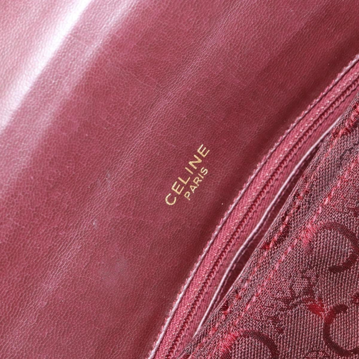 Celine C Sulky Canvas Red Canvas Shoulder Bag Bag (Pre-Owned)
