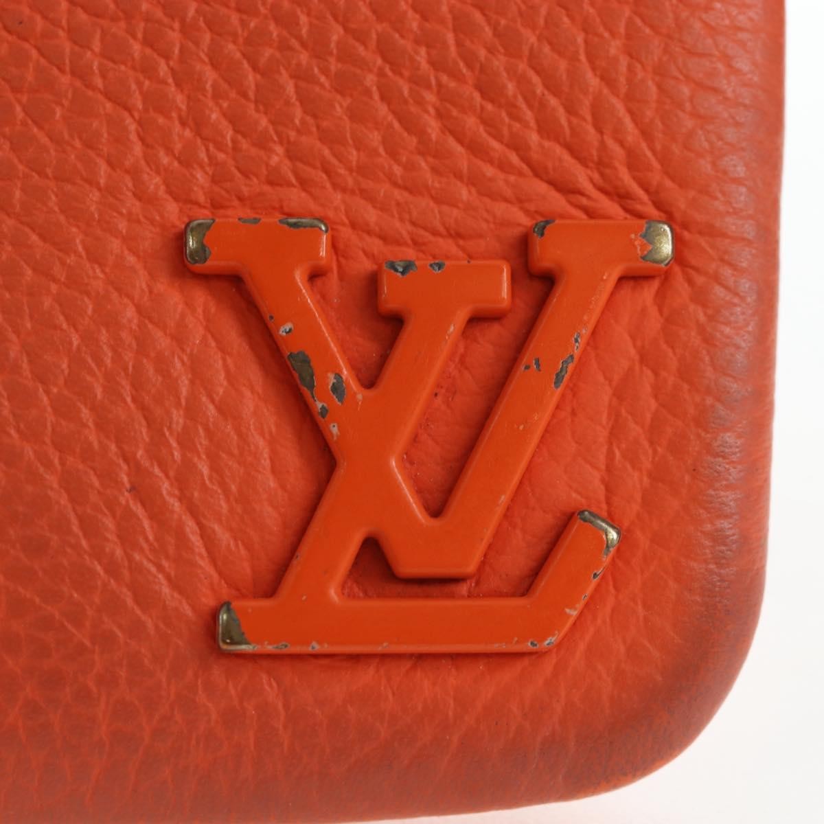 Louis Vuitton Pochette Clés Everyday Lv Leather Orange Leather Wallets Accessory (Pre-Owned)