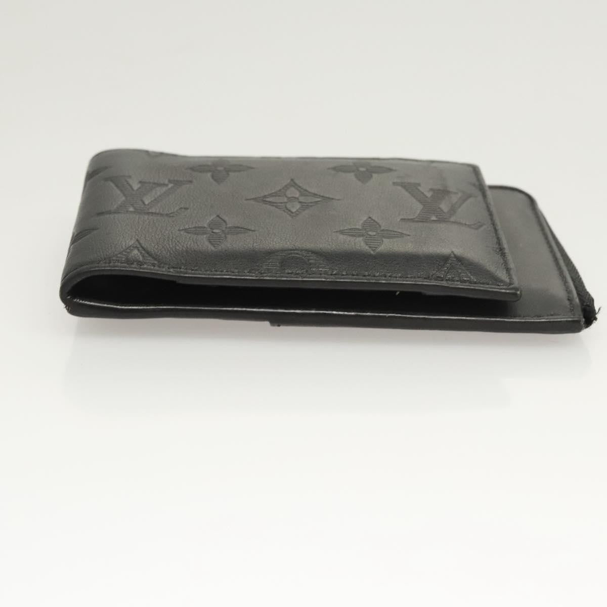 Louis Vuitton Hybrid Monogram Shadow Leather Black Leather Wallets Accessory (Pre-Owned)