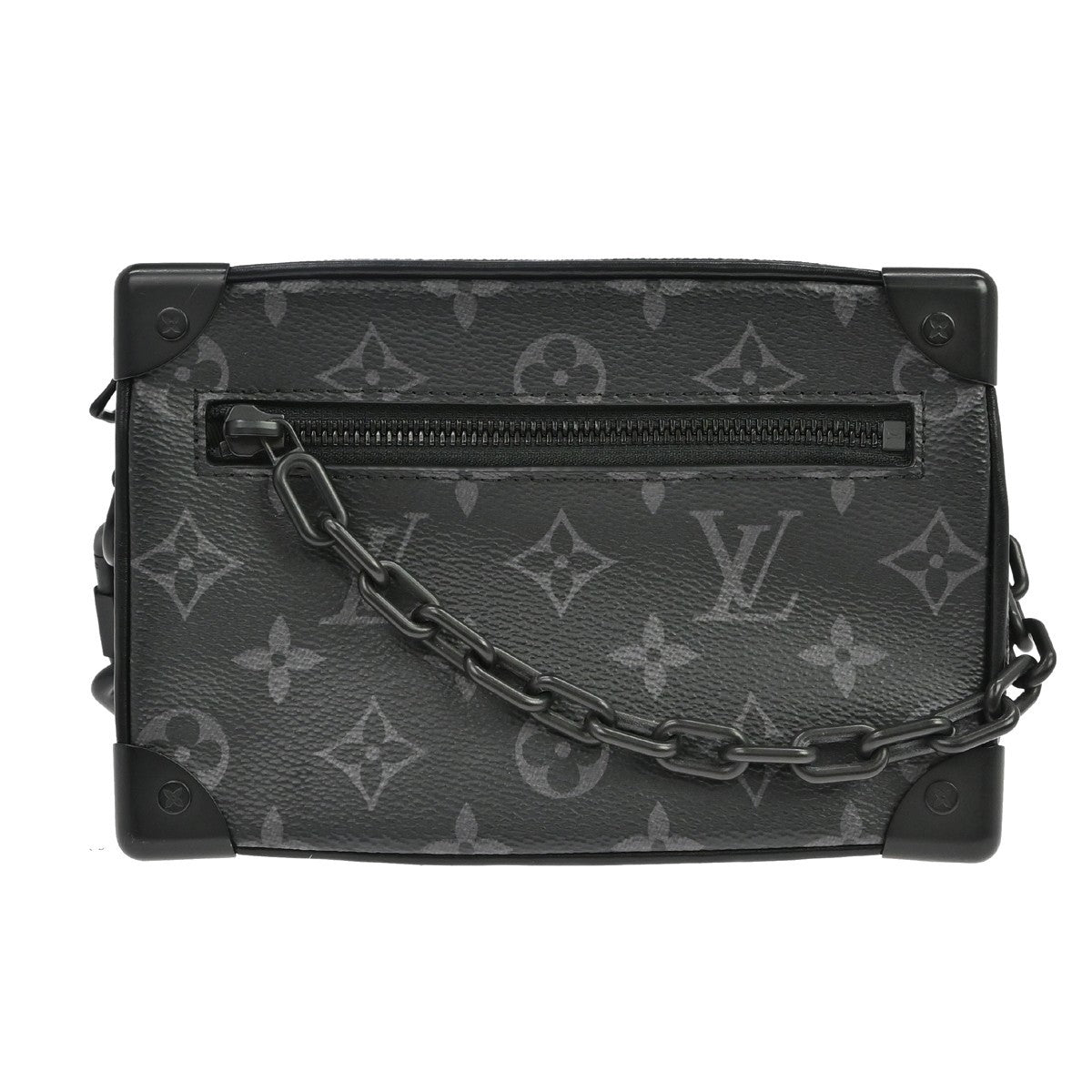 Louis Vuitton Soft Trunk Monogram Eclipse Canvas Black Canvas Shoulder Bag Bag (Pre-Owned)