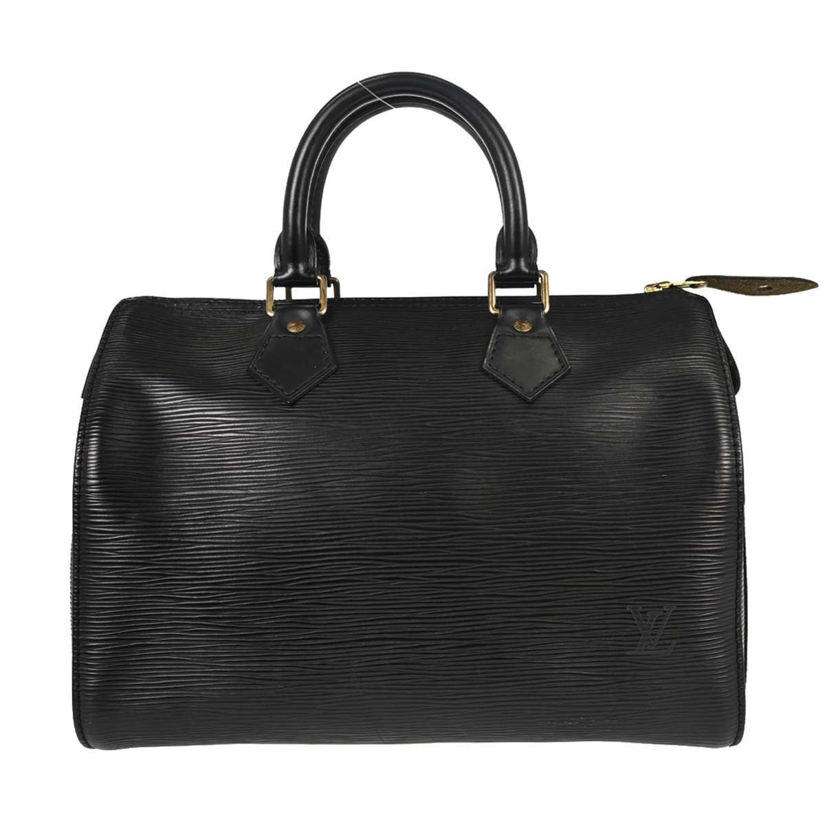 Louis Vuitton Speedy Epi Leather Black Leather Handbag (Pre-Owned)