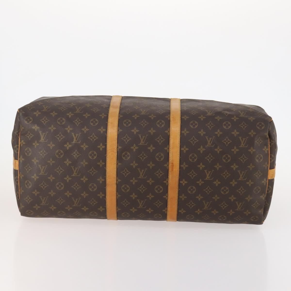 Louis Vuitton Keepall Bandouliere Monogram Canvas Brown Canvas Travel Bag Bag (Pre-Owned)