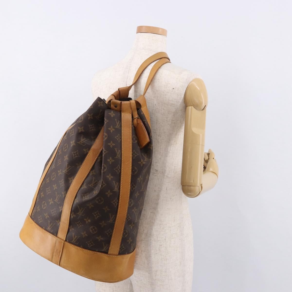 Louis Vuitton Randonnee Monogram Canvas Brown Canvas Shoulder Bag Bag (Pre-Owned)