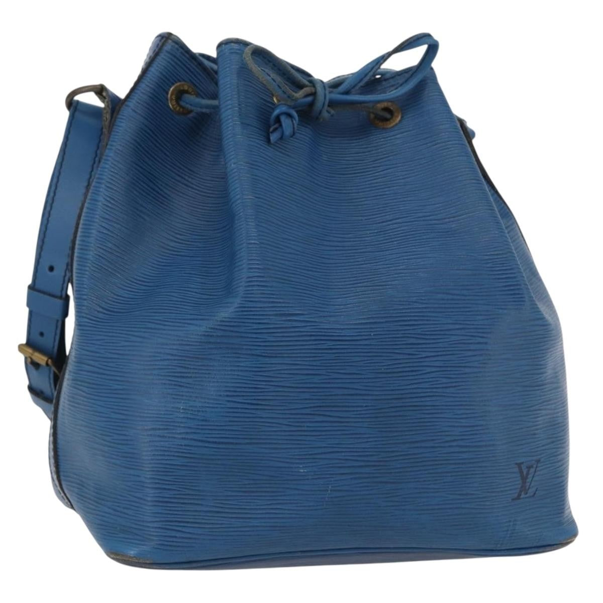Louis Vuitton Petit Noe Nm Epi Leather Blue Leather Shoulder Bag Bag (Pre-Owned)