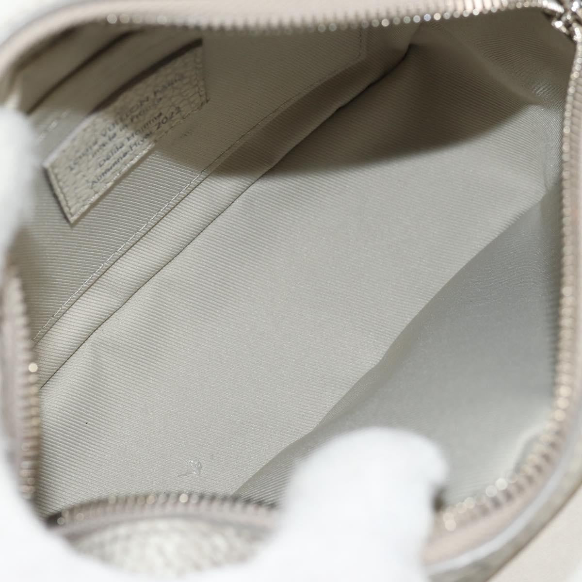 Louis Vuitton Soft Trunk Monogram Taurillon Leather Gray Canvas Shoulder Bag Bag (Pre-Owned)