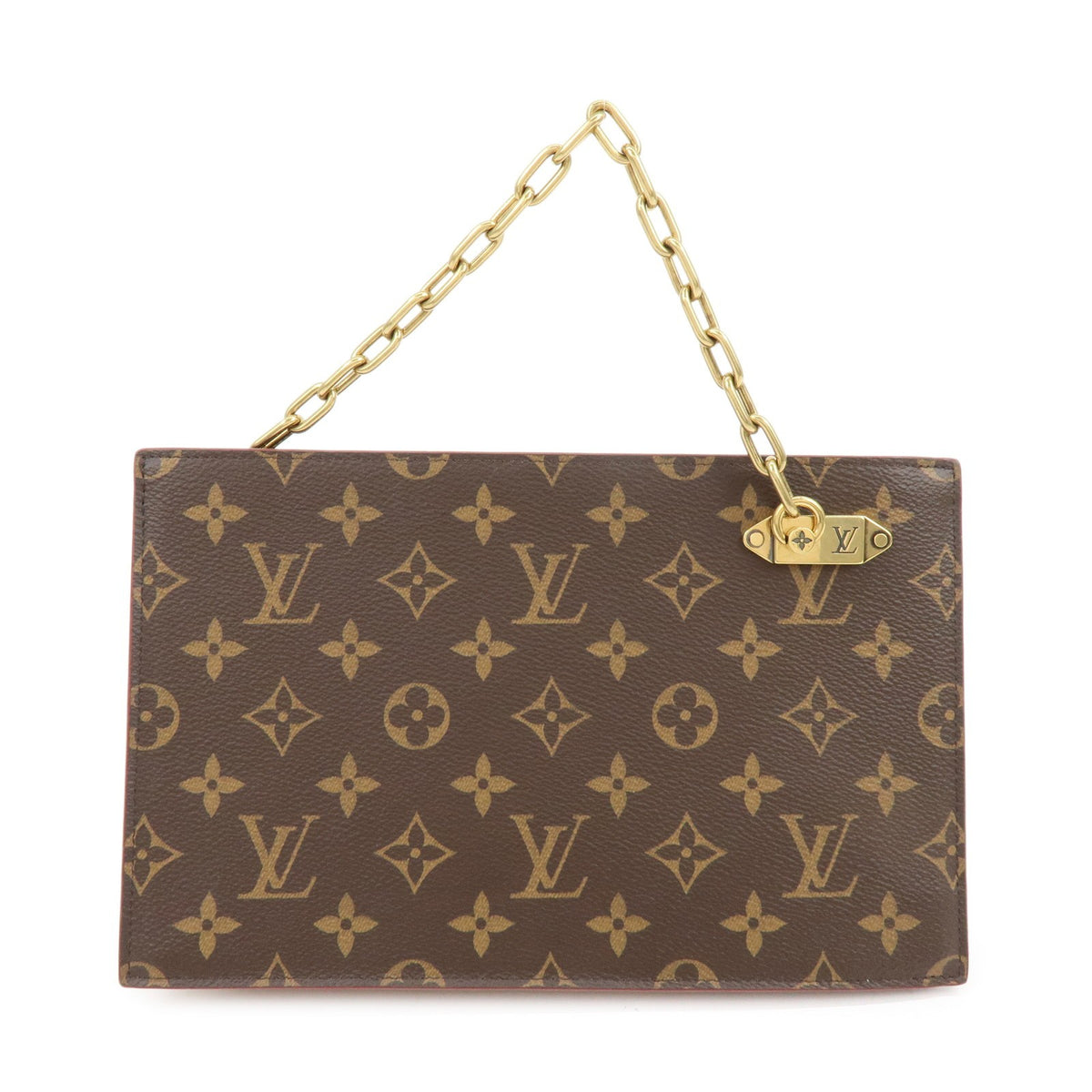 Louis Vuitton Legacy Chain Clutch Monogram Canvas Brown Canvas Clutche & Pouche Bag (Pre-Owned)