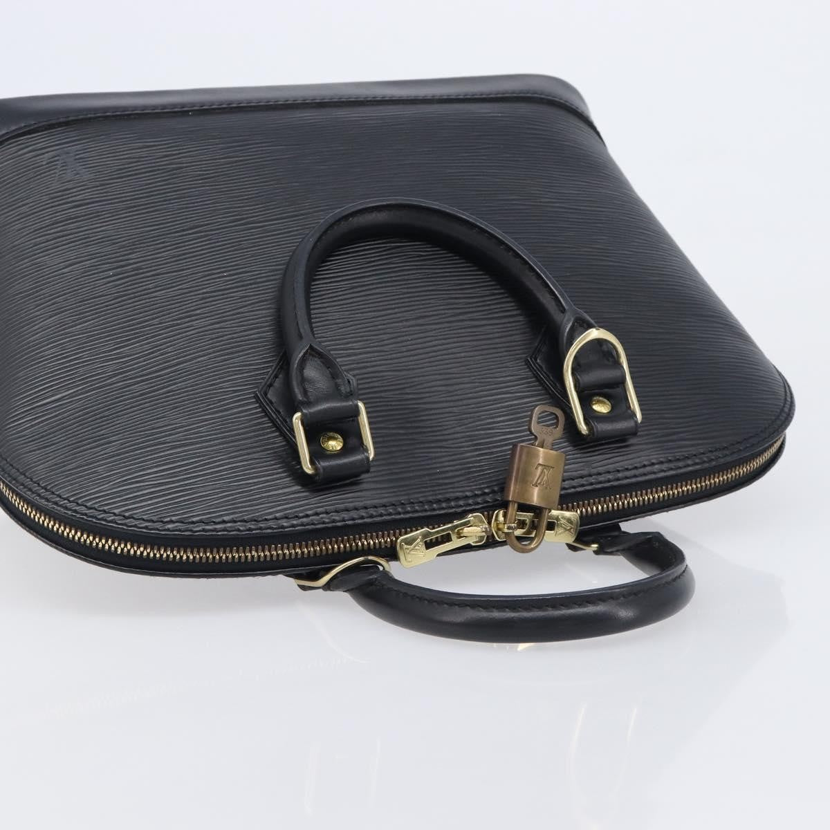 Louis Vuitton Vintage Alma Epi Leather Black Leather Handbag (Pre-Owned)