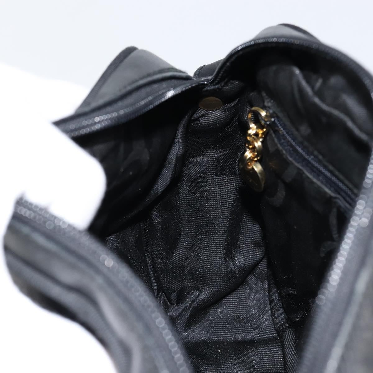 Salvatore Ferragamo Vala Leather Black Leather Shoulder Bag Bag (Pre-Owned)