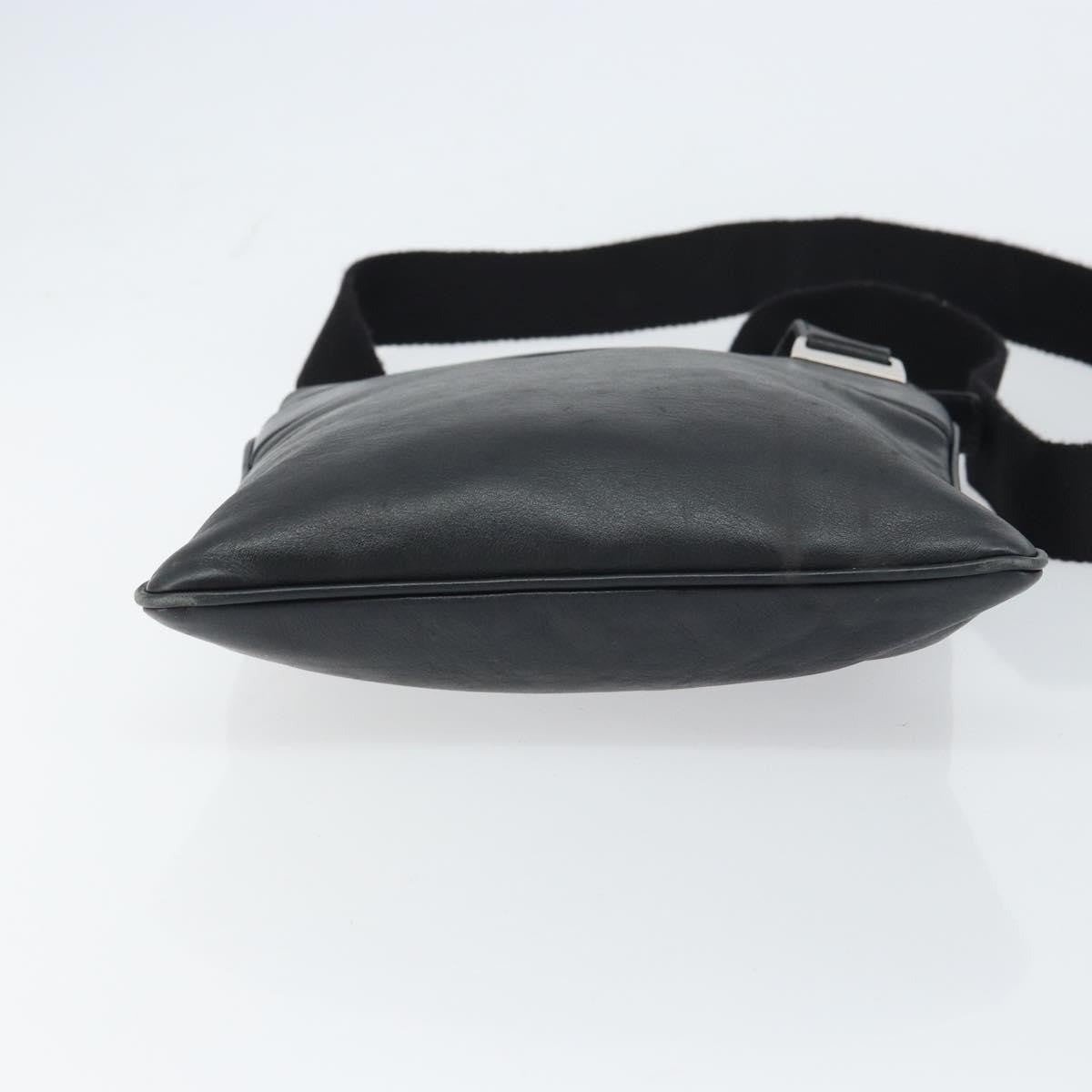 Salvatore Ferragamo Vintage Leather Black Leather Shoulder Bag Bag (Pre-Owned)