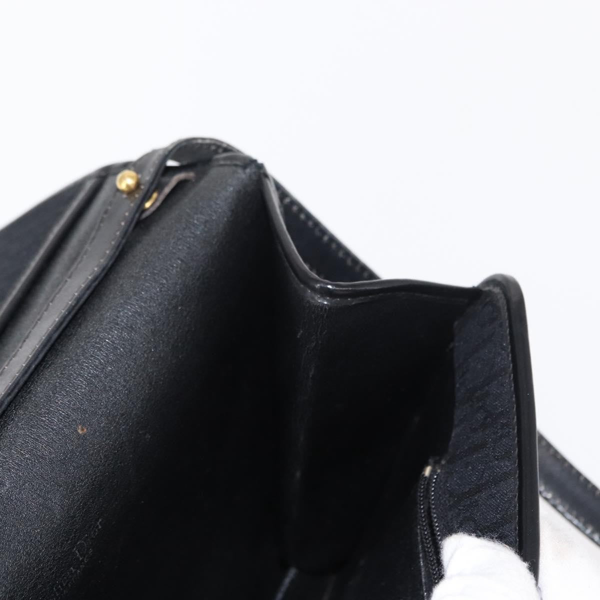 Christian Dior Vintage Cd Trotter Canvas Black Canvas Shoulder Bag Bag (Pre-Owned)