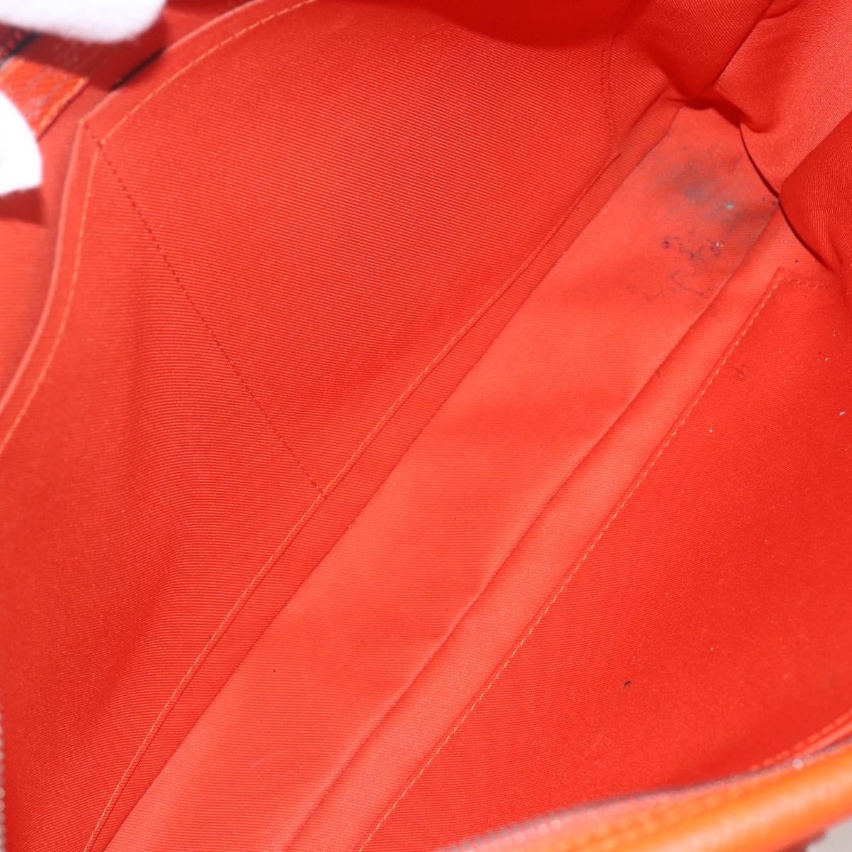 Louis Vuitton Porte-Documents Voyage Taiga Leather Orange Leather Briefcase Bag (Pre-Owned)