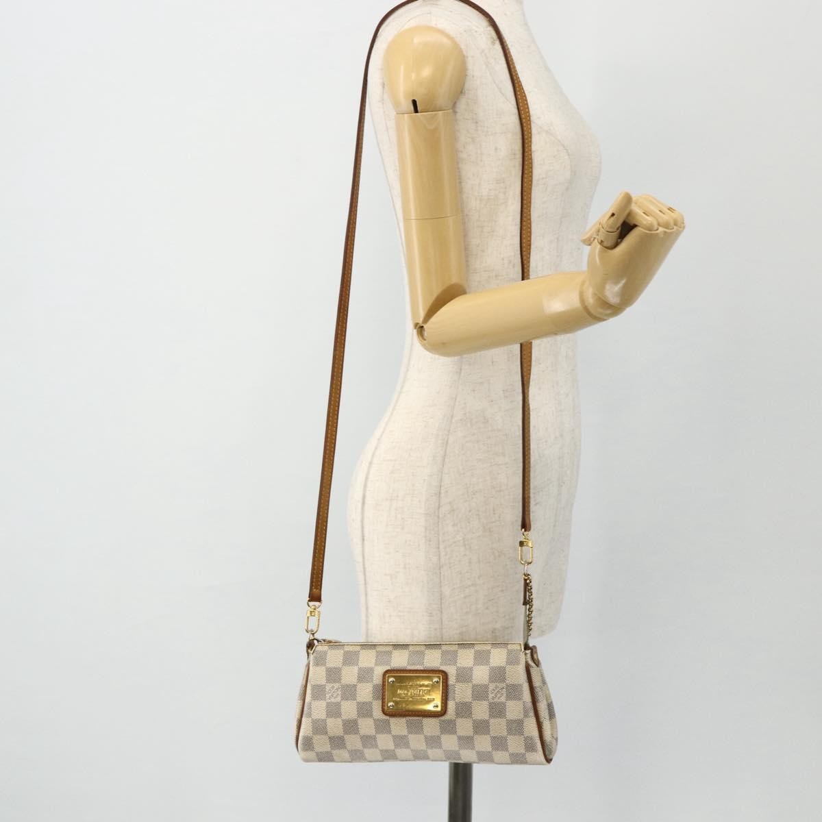 Louis Vuitton Eva Damier Beige Canvas Shoulder Bag Bag (Pre-Owned)