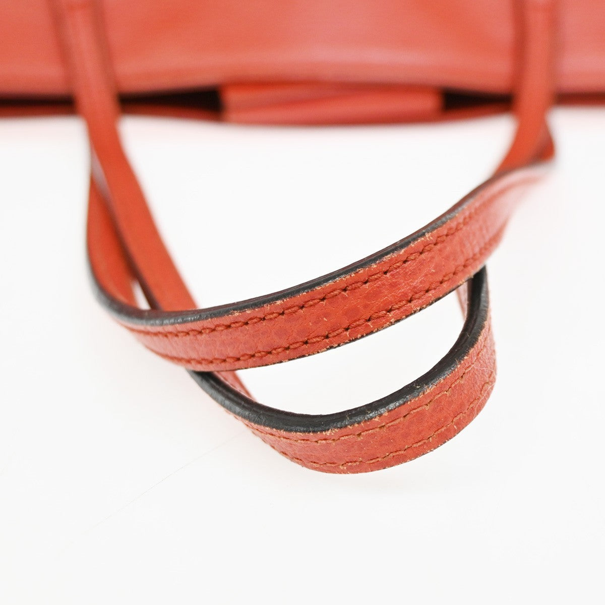 Gucci Swing Tote Leather Red Leather Tote Bag Bag (Pre-Owned)
