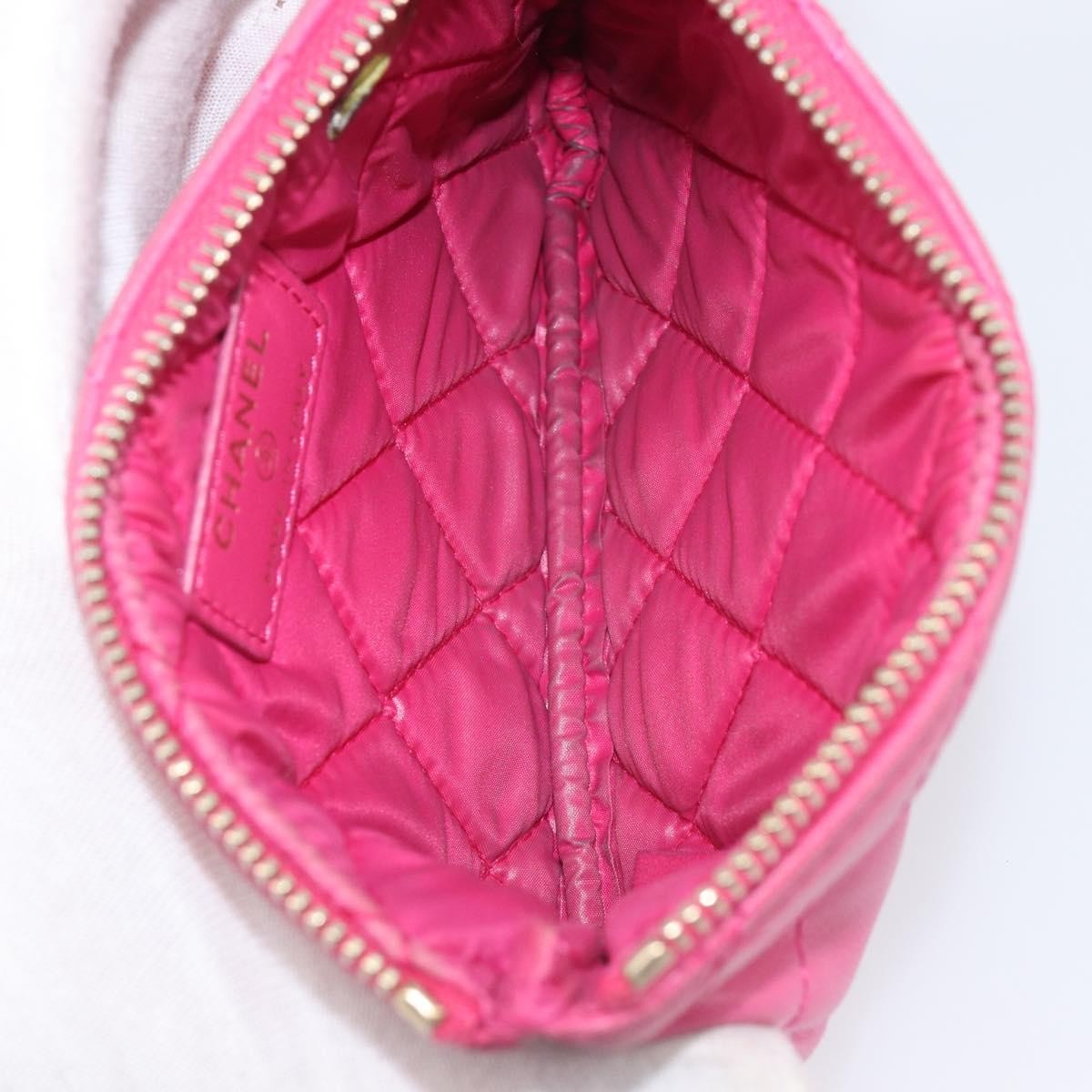 Chanel Cc Zip Coin Purse Quilted Lambskin Pink Leather Wallets Accessory (Pre-Owned)