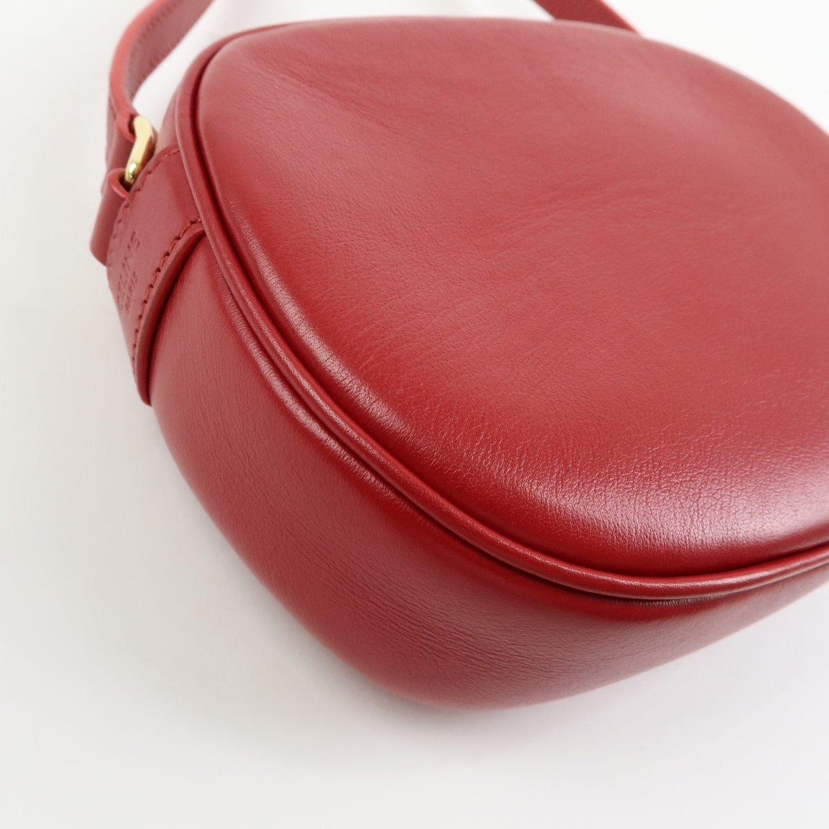 Celine C Charm Camera Quilted Leather Red Leather Handbag (Pre-Owned)