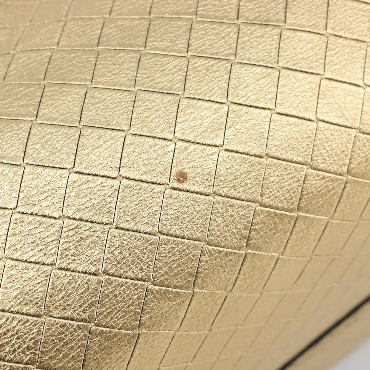 Bottega Veneta Intrecciomirage Leather Gold Leather Tote Bag Bag (Pre-Owned)