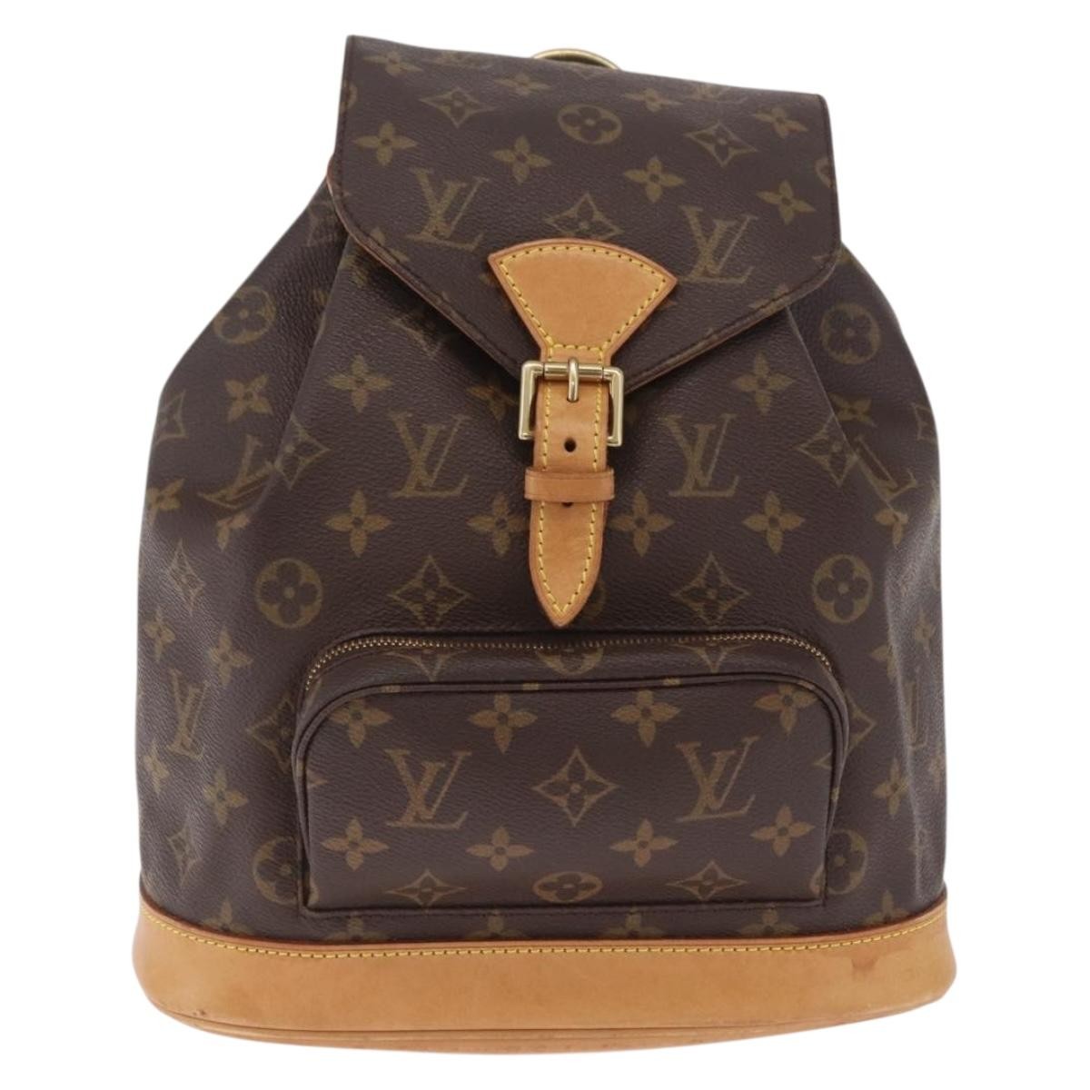 Louis Vuitton Vintage Montsouris Monogram Canvas Brown Canvas Backpack Bag (Pre-Owned)