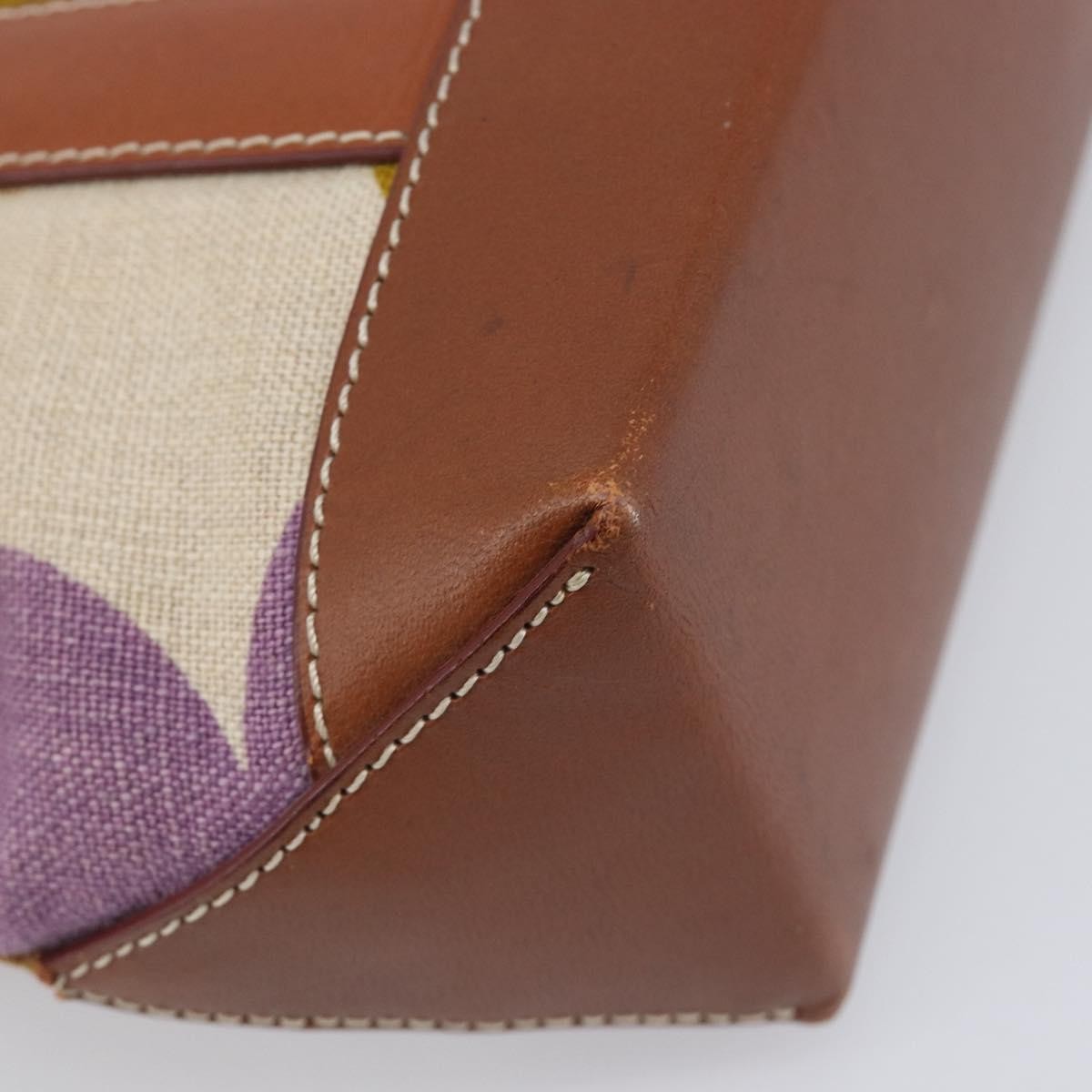 Celine Handbag Canvas Brown Canvas Handbag (Pre-Owned)