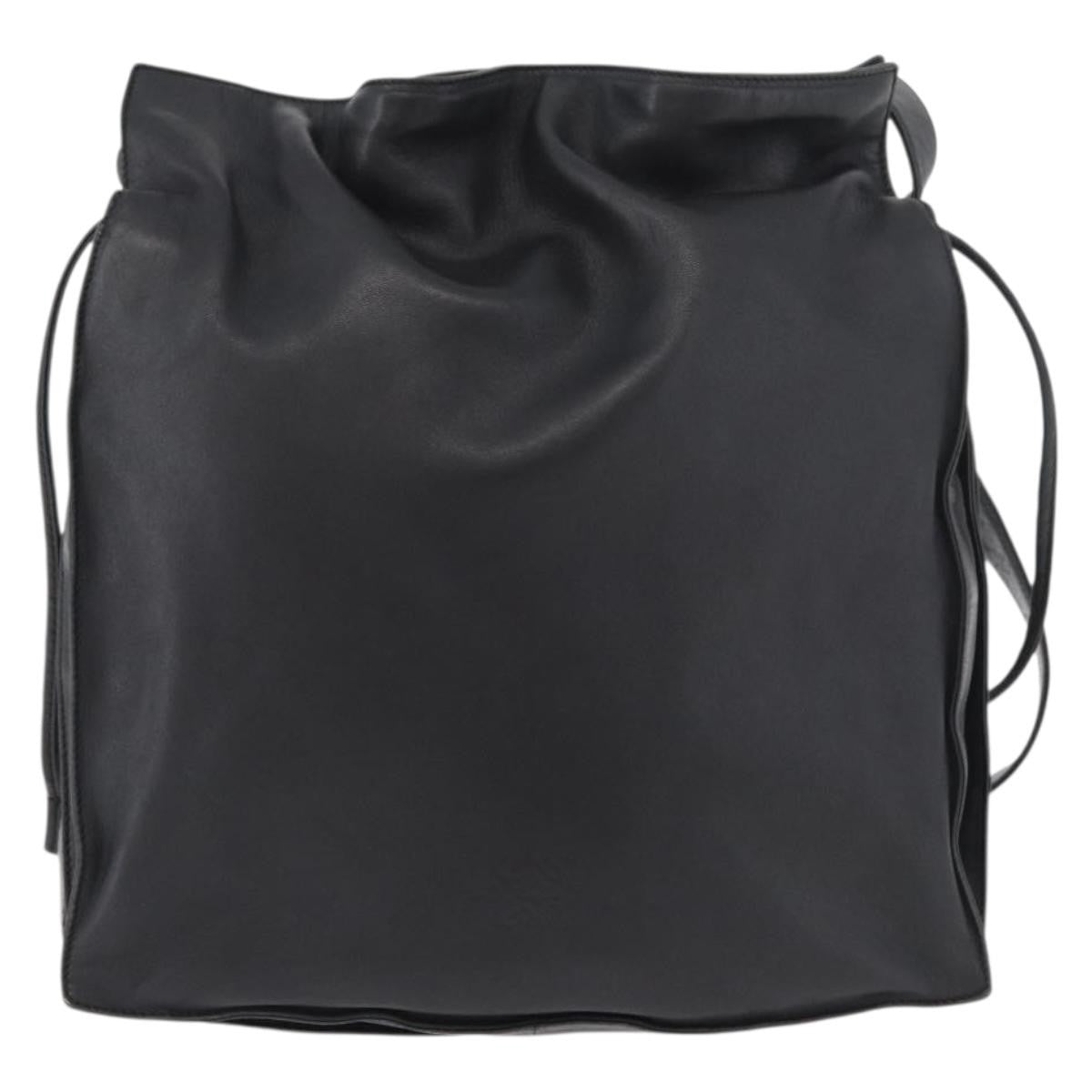 Loewe Flamenco Leather Black Leather Shoulder Bag Bag (Pre-Owned)