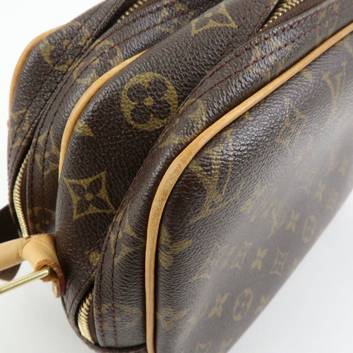 Louis Vuitton Reporter Monogram Canvas Brown Canvas Shoulder Bag Bag (Pre-Owned)