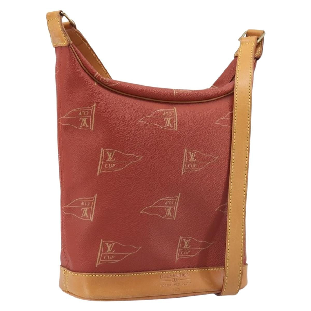 Louis Vuitton Cup Le Touquet Cup Canvas Red Canvas Shoulder Bag Bag (Pre-Owned)
