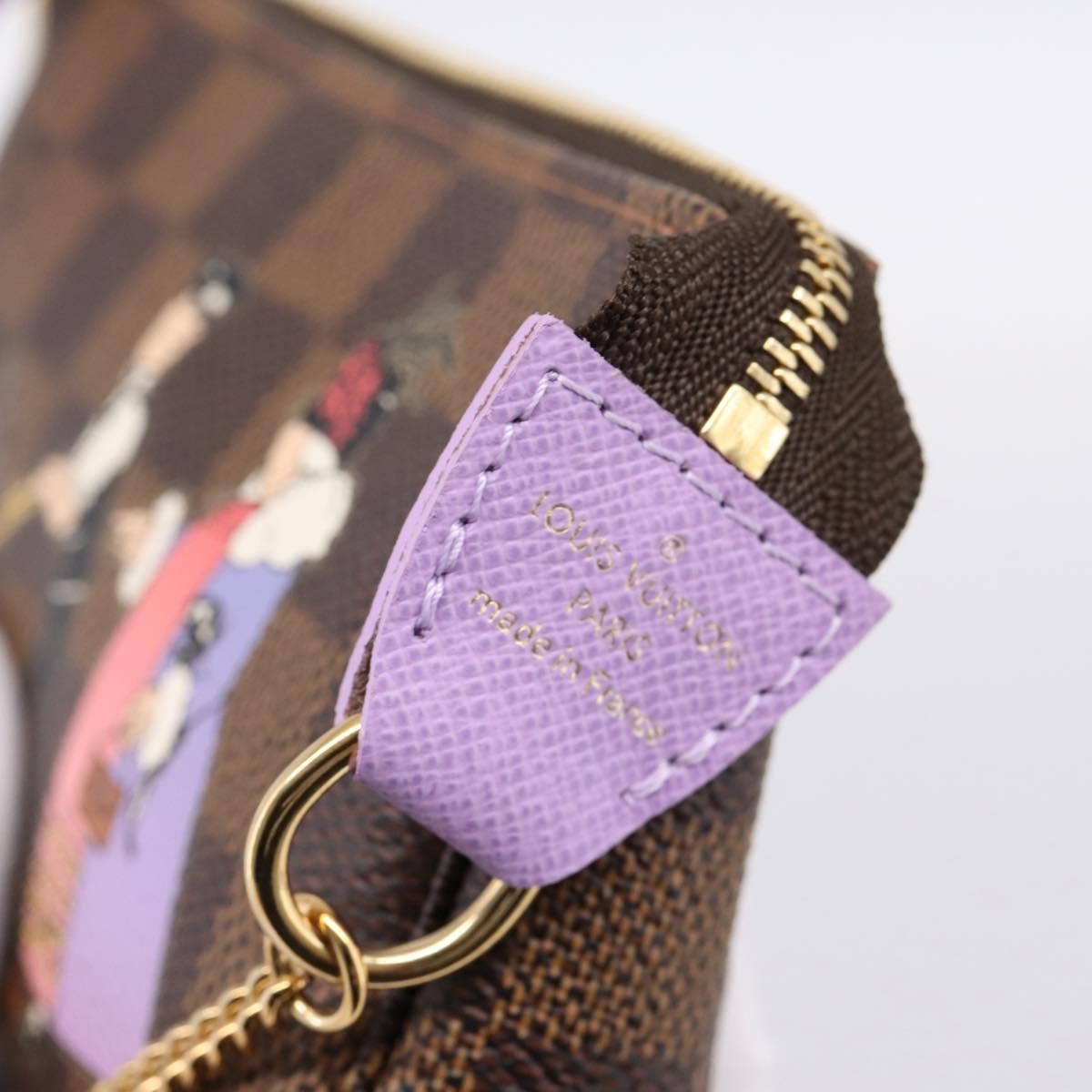 Louis Vuitton Pochette Accessoires Limited Edition Damier Brown Canvas Clutche & Pouche Bag (Pre-Owned)