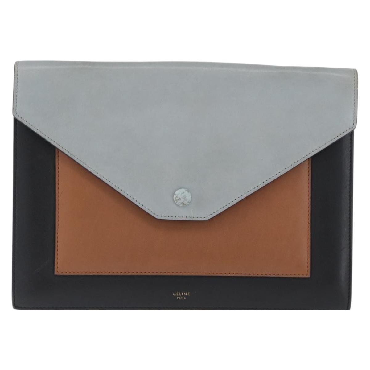 Celine Pocket Envelope Leather Multicolour Leather Shoulder Bag Bag (Pre-Owned)