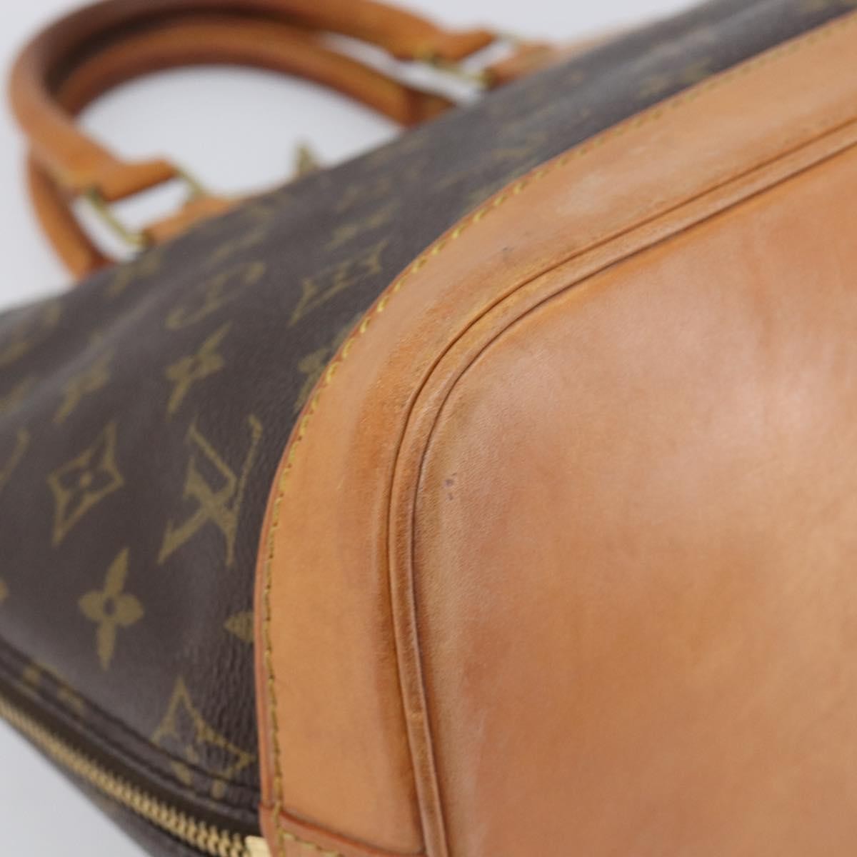 Louis Vuitton Alma Monogram Canvas Brown Canvas Handbag (Pre-Owned)