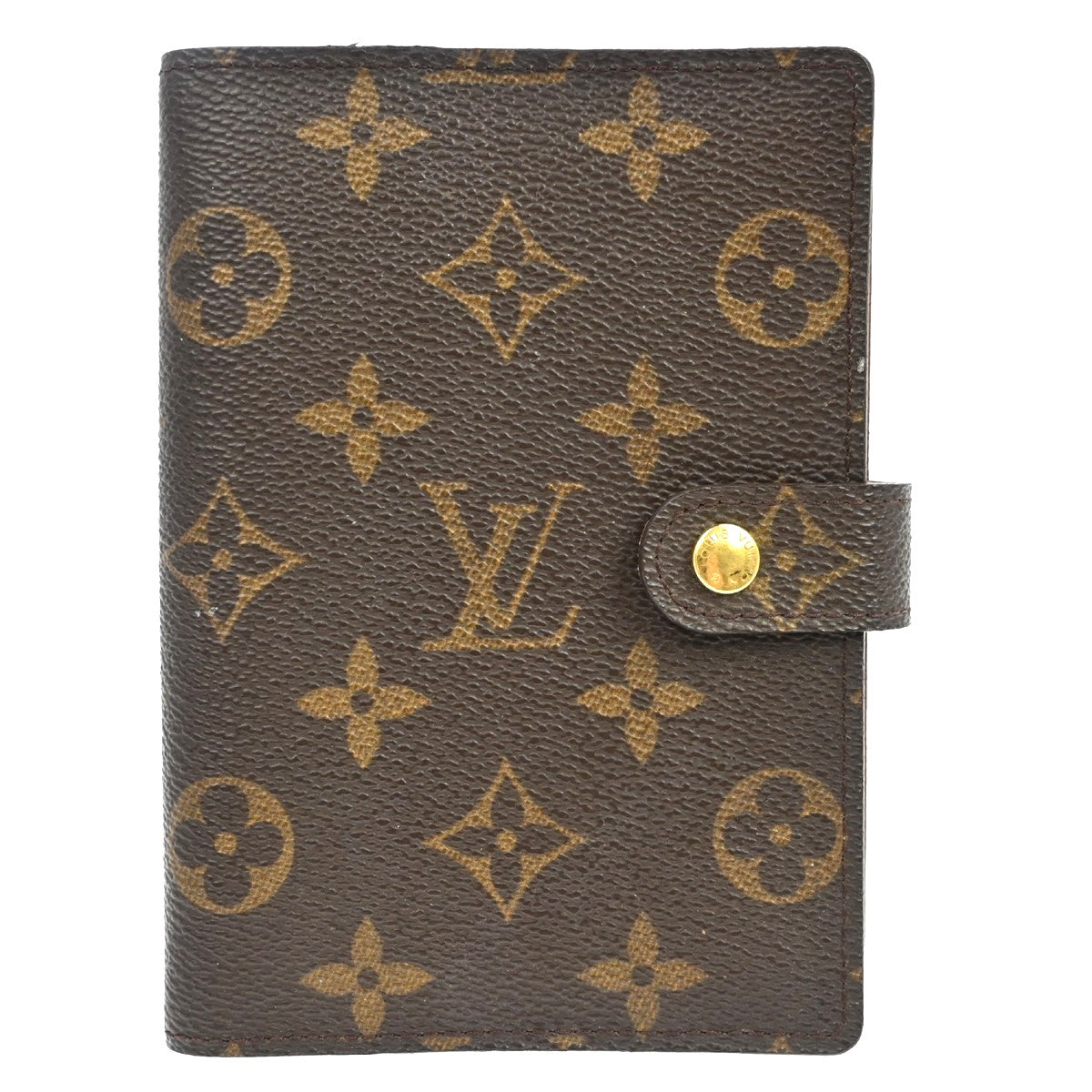 Louis Vuitton Agenda Cover Monogram Canvas Brown Canvas Wallets Accessory (Pre-Owned)