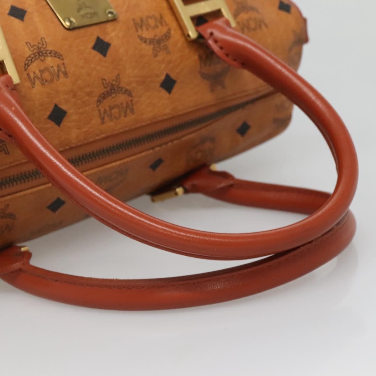 MCM Visetos Canvas And Leather Brown Pvc Handbag (Pre-Owned)
