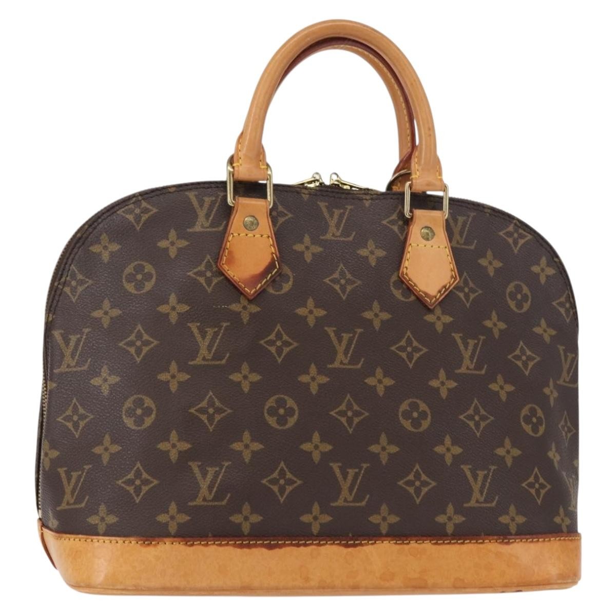 Louis Vuitton Alma Monogram Canvas Brown Canvas Handbag (Pre-Owned)