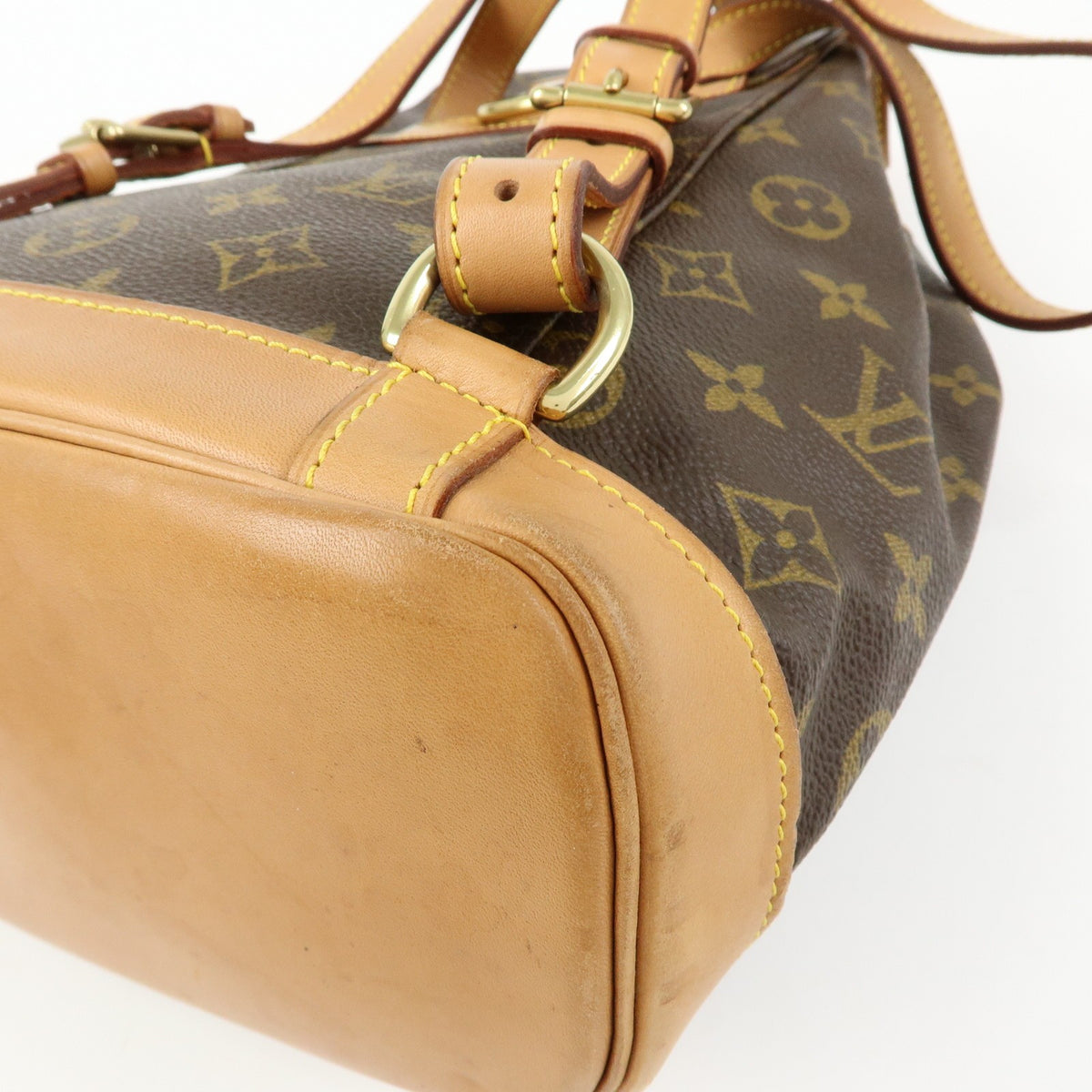 Louis Vuitton Vintage Montsouris Monogram Canvas Brown Canvas Backpack Bag (Pre-Owned)