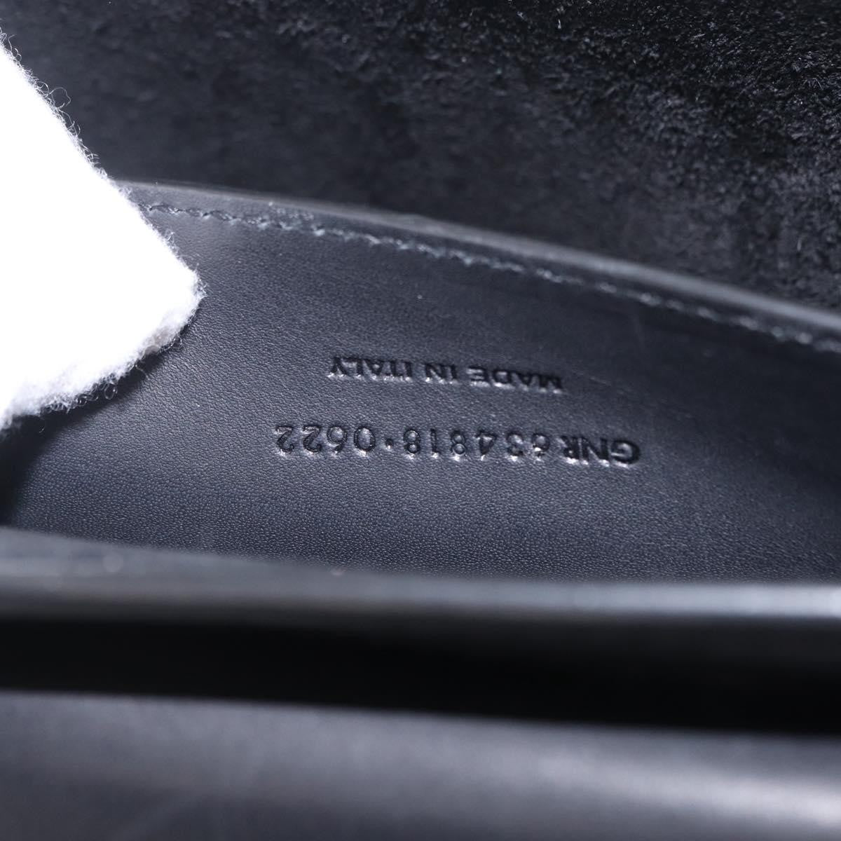 Saint Laurent Kaia Leather With Brogue Detail Black Leather Shoulder Bag Bag (Pre-Owned)