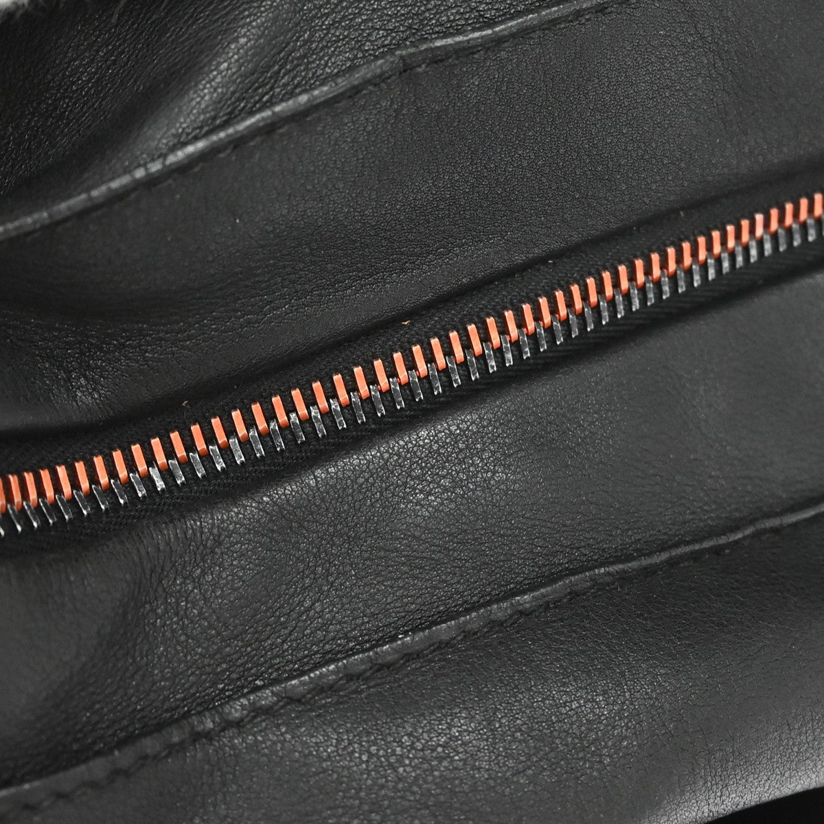 Hermes Caravan Tote Leather Black Leather Tote Bag Bag (Pre-Owned)