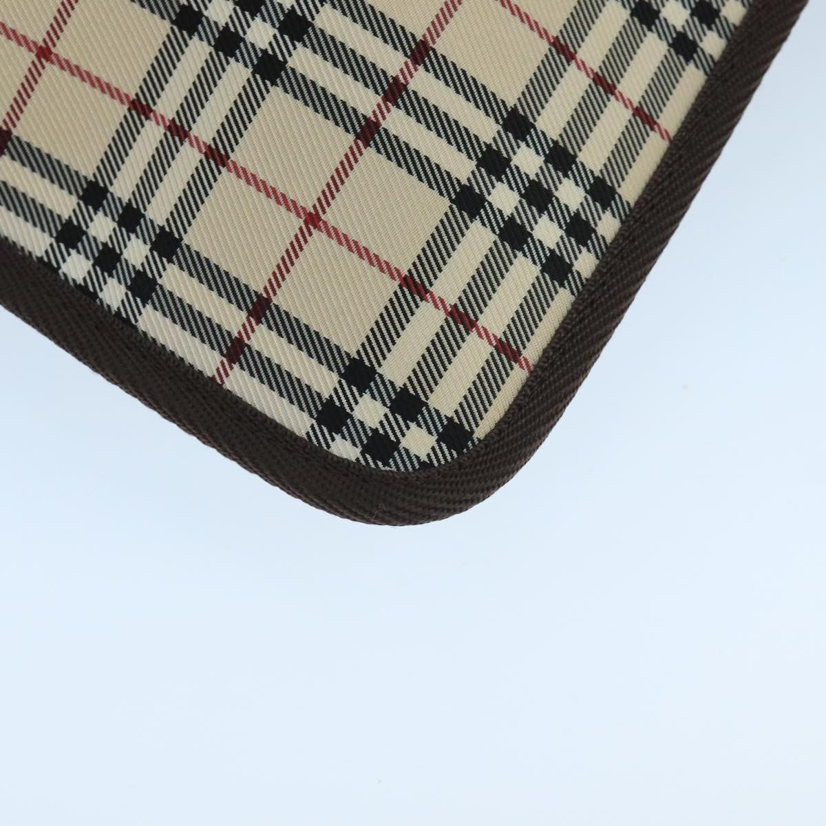 Burberry Nova Check Pochette Canvas Beige Canvas Clutche & Pouche Bag (Pre-Owned)