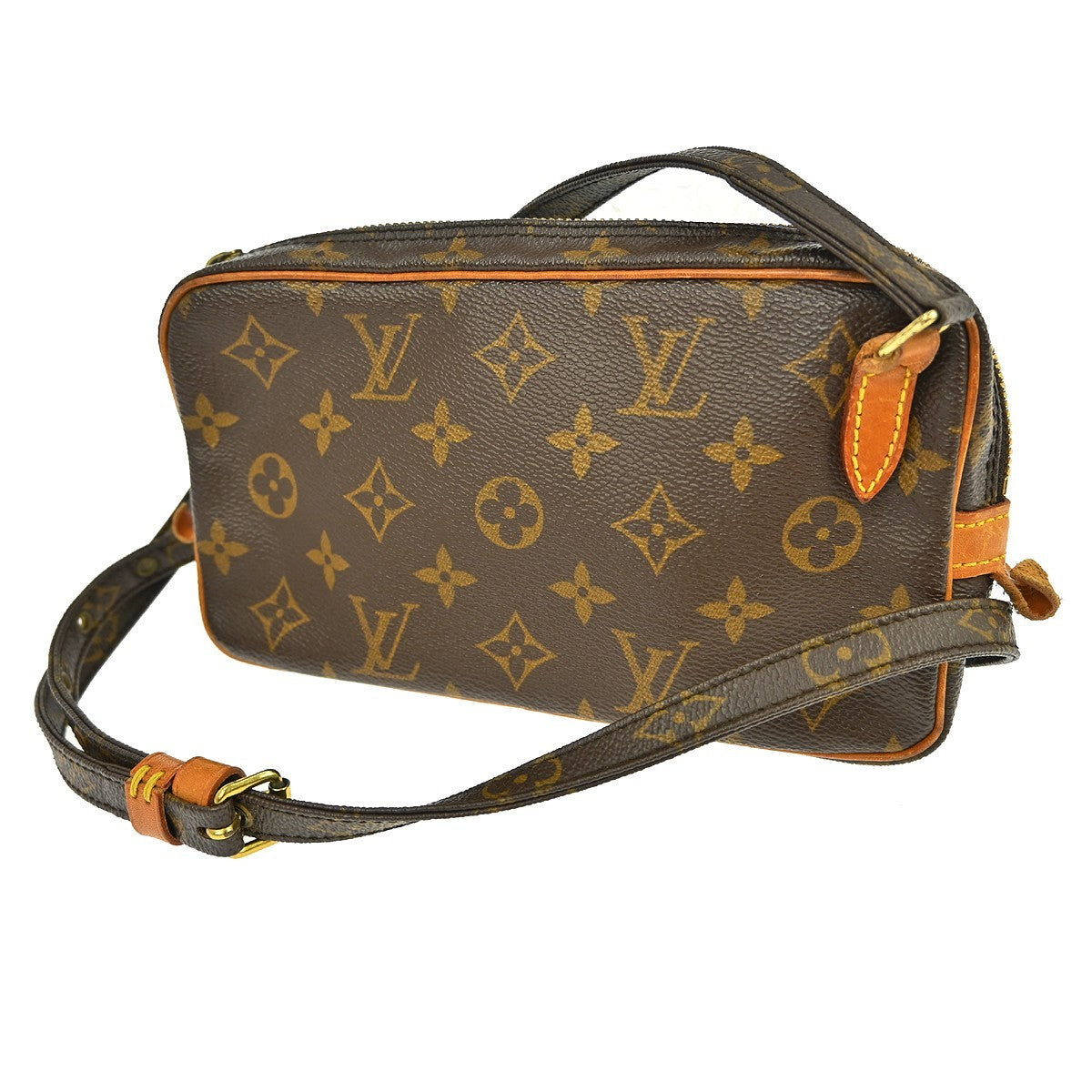 Louis Vuitton Pochette Marly Bandouliere Monogram Canvas Brown Canvas Shoulder Bag Bag (Pre-Owned)